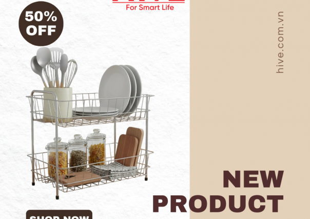 RA MẮT SẢN PHẨM MỚI – KỆ GIA VỊ ĐA NĂNG 2 TẦNG BIG INOX 304