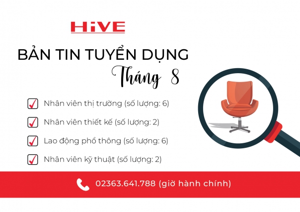 Thông báo Tuyển dụng Tháng 7.2024 - HiVE