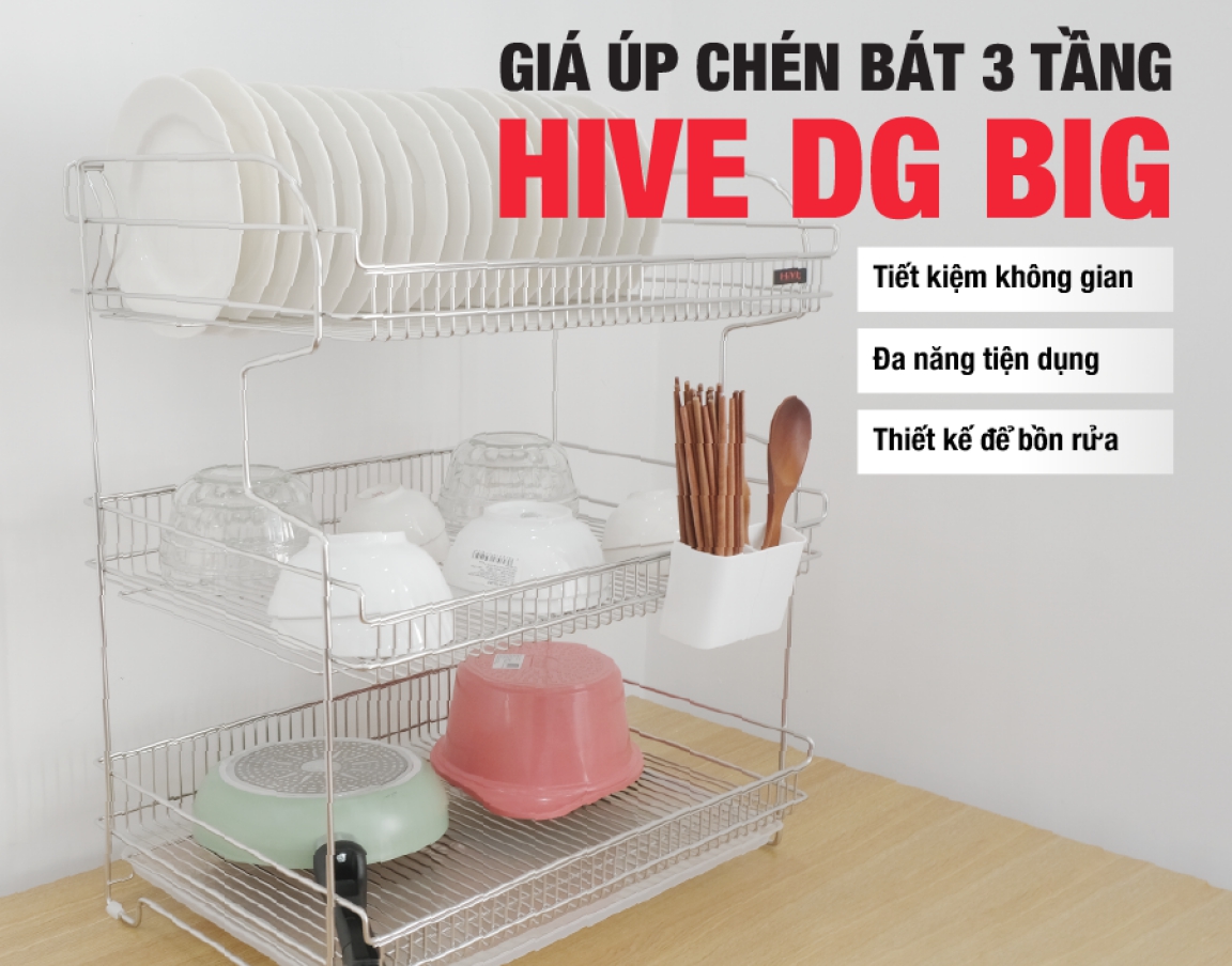 GIÁ ÚP CHÉN BÁT HiVE DG BIG 3 TẦNG