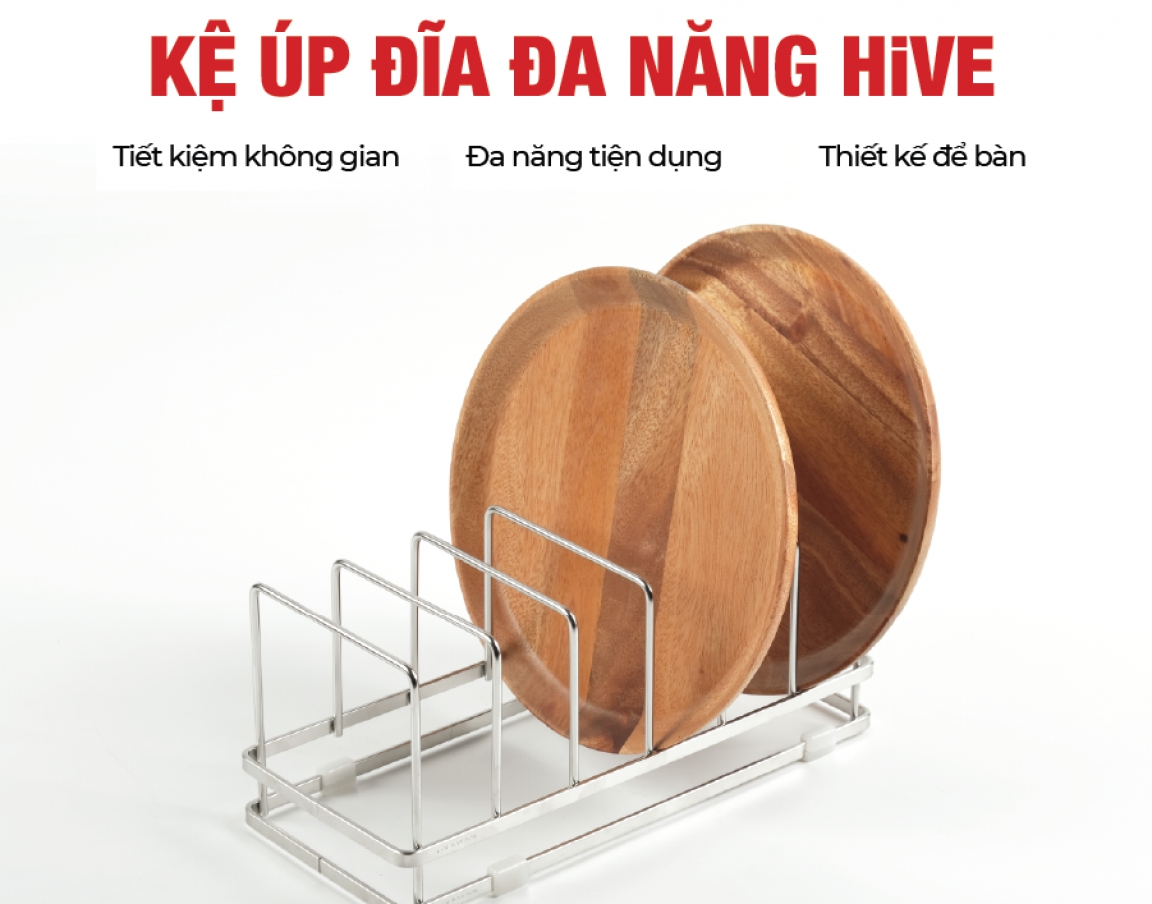 Gía úp đĩa HiVE Inox Cao Cấp