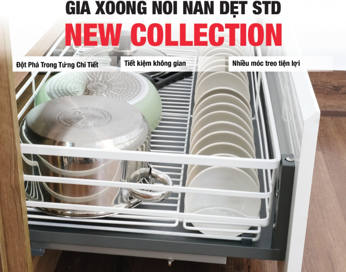 Giá Xoong Nồi Đa Năng Inox Nan Dẹt HiVE New STD