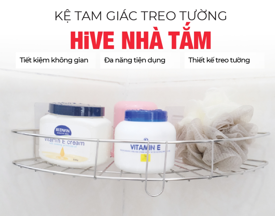 KỆ GÓC TAM GIÁC HiVE INOX CAO CẤP