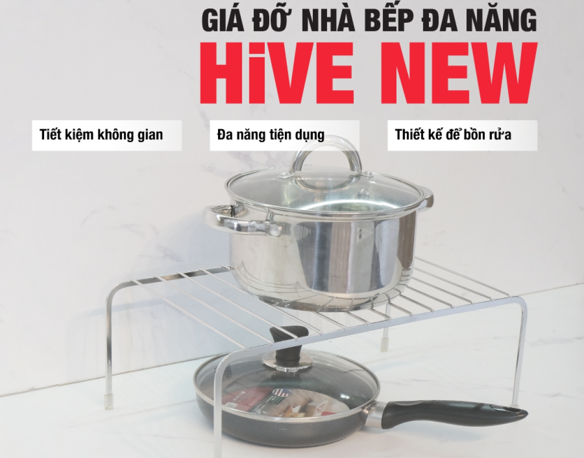 Kệ nhà bếp đa năng Hive New Inox 304